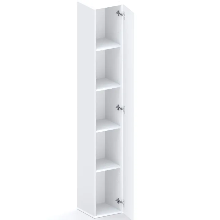 Libreria moderna 84x186h cm 1 anta bianco lucido Sunset 1004