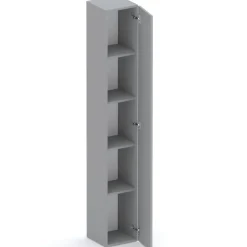 Libreria moderna 84x186h cm 1 anta grigio scuro Sunset 1004