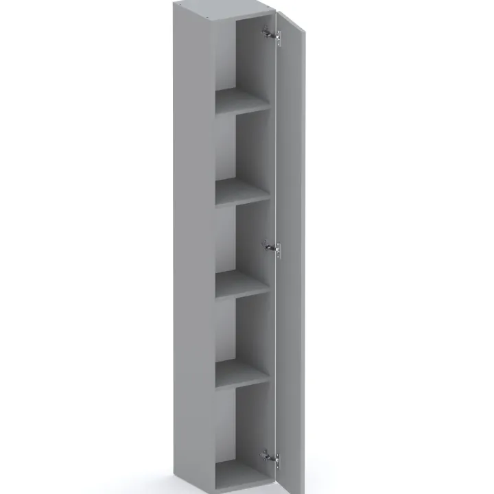 Libreria moderna 84x186h cm 1 anta grigio scuro Sunset 1004