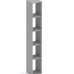 Libreria moderna 84x186h cm 1 anta grigio scuro Sunset 1004