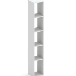 Libreria moderna 84x186h cm 1 anta grigio chiaro Sunset 1004