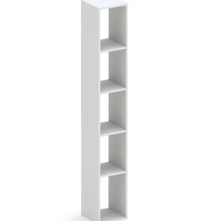 Libreria moderna 84x186h cm 1 anta grigio chiaro Sunset 1004