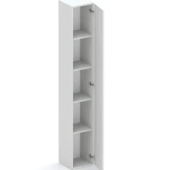Libreria moderna 84x186h cm 1 anta grigio chiaro Sunset 1004