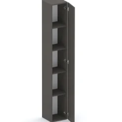 Libreria moderna 84x186h cm 1 anta ossido nero Sunset 1004