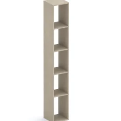 Libreria moderna 84x186h cm 1 anta tortora Sunset 1004