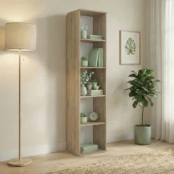 Libreria 40x176h cm a colonna con ripiani rovere Time I