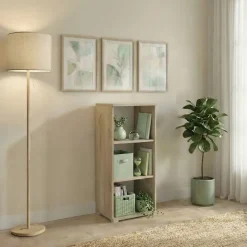 Libreria 40x106h cm a colonna 2 ripiani rovere Time G