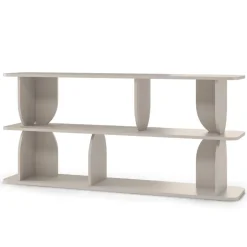 Libreria 160x156h cm moderna soggiorno cashmere Bukly