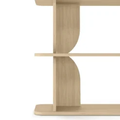 Libreria 160x156h cm moderna soggiorno rovere Bukly