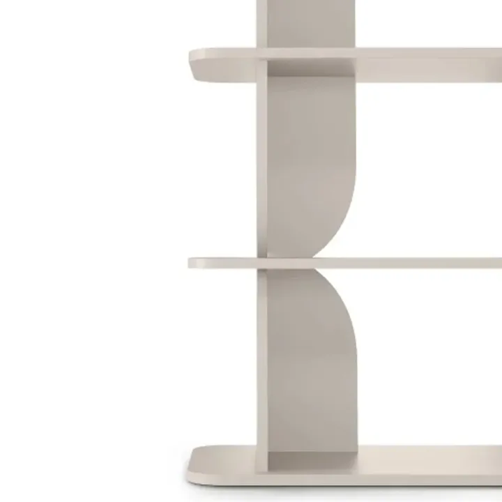 Libreria 120x185h cm moderna soggiorno cashmere Bukly