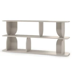 Libreria 160x78h cm moderna soggiorno cashmere Bukly