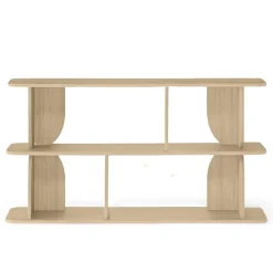 Libreria 160x78h cm moderna soggiorno rovere Bukly