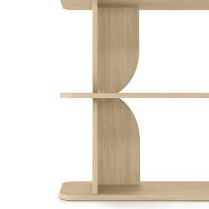 Libreria 160x78h cm moderna soggiorno rovere Bukly
