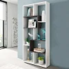 Libreria 80x180h cm multiposizione moderna bianco opaco ossido Texas