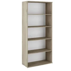Libreria 80x176h cm 4 ripiani moderna rovere Time L