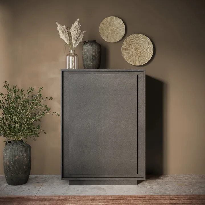 Madia alta 106x171h cm 2 ante antracite Deluxe