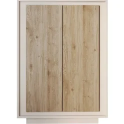 Madia alta 106x171h cm 2 ante beige rovere chiaro Deluxe