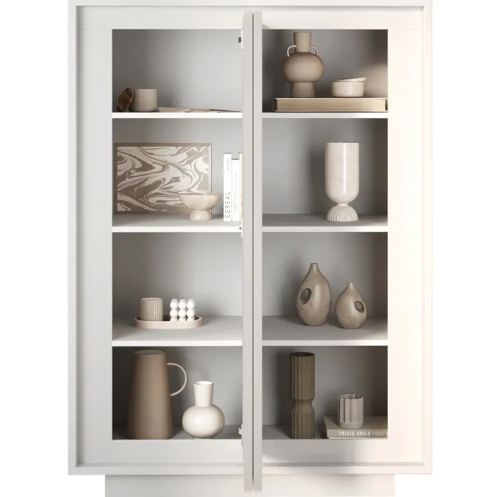 Madia alta 106x171h cm 2 ante bianco opaco Deluxe