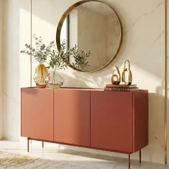 Madia moderna 144x83h cm 3 ante rosso Passion