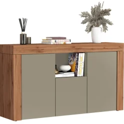 Madia moderna 155x85h cm tortora rovere Block