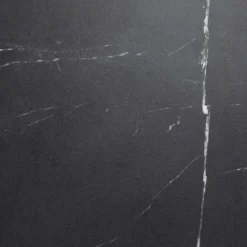 Madia moderna 184x75h cm 2 vani rovere effetto marmo nero Roundi