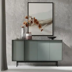 Madia 163x87 cm 4 ante antracite verde Essenzia