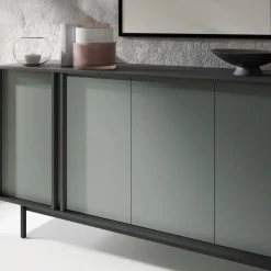 Madia 163x87 cm 4 ante antracite verde Essenzia