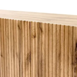 Madia 151x83cm 3 ante moderna industrial cannettato quercia Essence