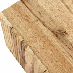 Madia 151x83cm 3 ante moderna industrial cannettato quercia Essence