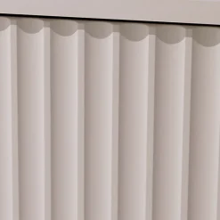 Madia 107x80h cm 1 anta 2 cassetti cannettato moderna beige Vanessa
