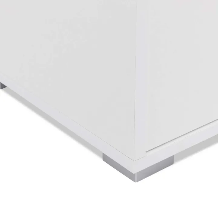 Madia 100x93h cm 1 anta 4 cassetti moderna bianco Eindhoven