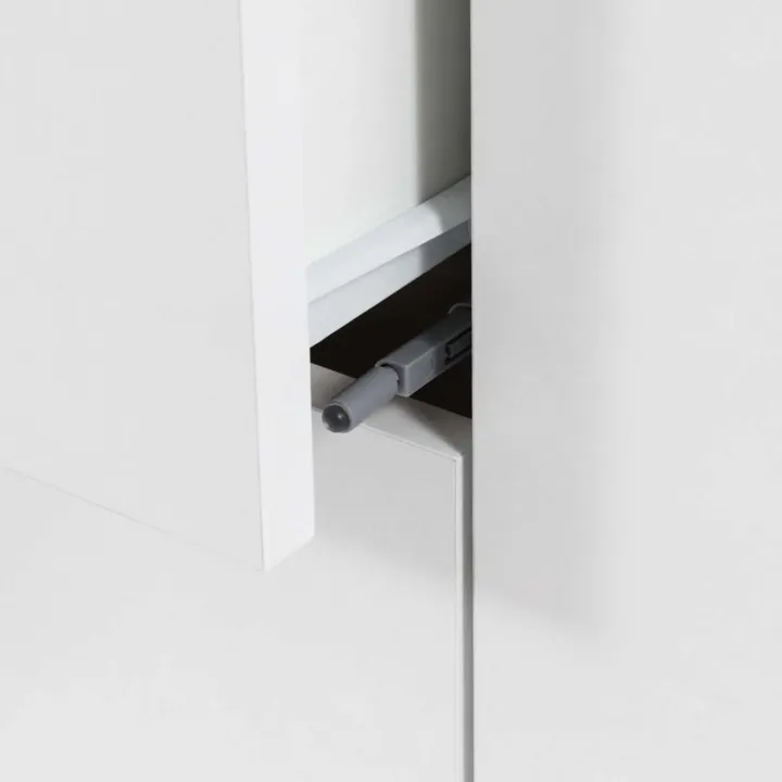 Madia 100x93h cm 1 anta 4 cassetti moderna bianco Eindhoven
