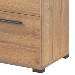 Madia 120x86h cm 1 anta 3 cassetti soggiorno rovere nero Maiorca