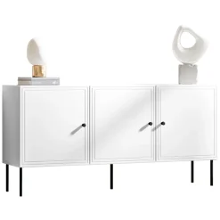 Madia 151x75h cm 3 ante bianco opaco Stark