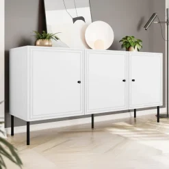 Madia 151x75h cm 3 ante bianco opaco Stark