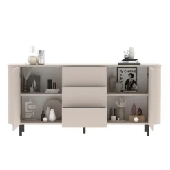 Madia 180x82h cm 2 ante 3 cassetti beige cashmere Lucrezia
