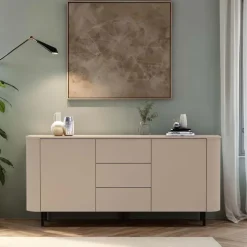 Madia 180x82h cm 2 ante 3 cassetti beige cashmere Lucrezia