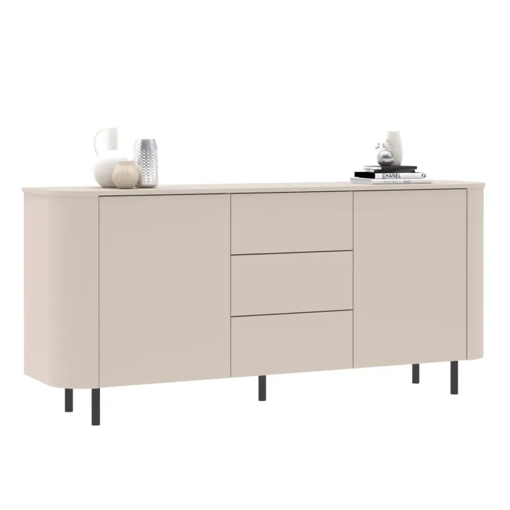 Madia 180x82h cm 2 ante 3 cassetti beige cashmere Lucrezia