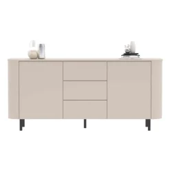 Madia 180x82h cm 2 ante 3 cassetti beige cashmere Lucrezia