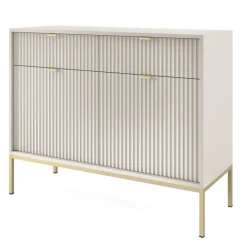 Madia 104x83h cm 2 ante 2 cassetti moderna design beige Alisa