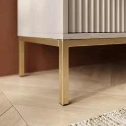 Madia 154x83h cm 3 ante 3 cassetti moderna beige Alisa