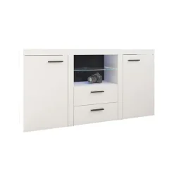 Madia 157x82h cm 2 ante 2 cassetti moderna bianco Haarlem