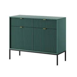 Madia 104x83h cm 2 ante 2 cassetti moderna design verde Alisa