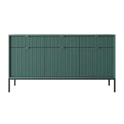 Madia 154x83h cm 3 ante 3 cassetti moderna verde Alisa