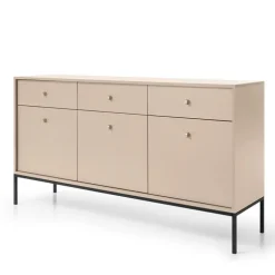 Madia 154x83h cm 3 ante 3 cassetti soggiorno beige Glory