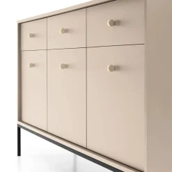 Madia 154x83h cm 3 ante 3 cassetti soggiorno beige Glory
