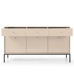 Madia 154x83h cm 3 ante 3 cassetti soggiorno beige Glory