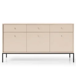 Madia 154x83h cm 3 ante 3 cassetti soggiorno beige Glory