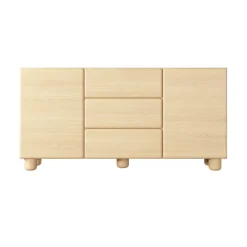 Madia 160x80h cm 2 ante 3 cassetti soggiorno rovere chiaro Mellow