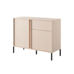 Madia 103x82h cm 2 ante 1 cassetto moderna beige Melly